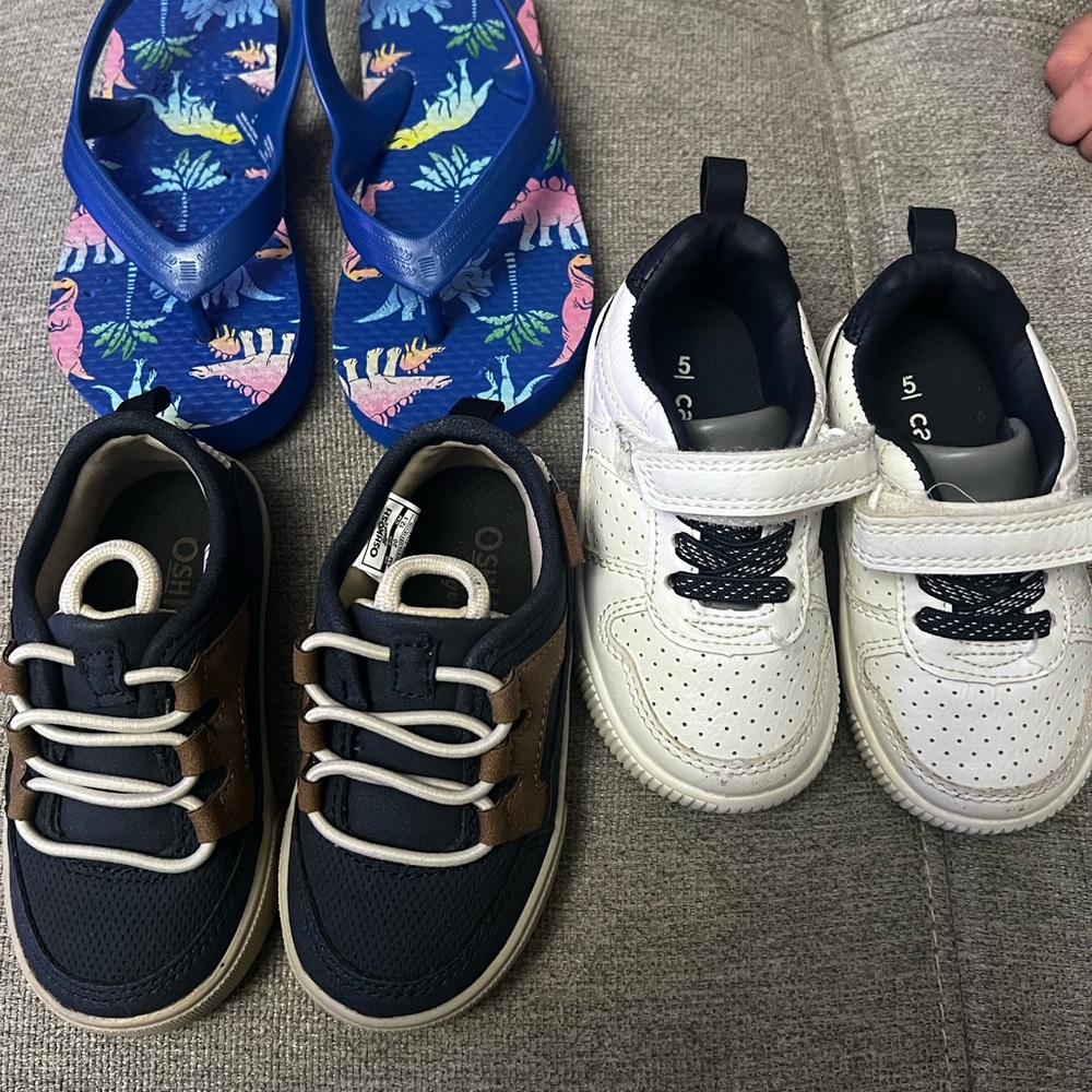 OshKosh B'gosh Blue and Brown Sneakers for Everyday Style